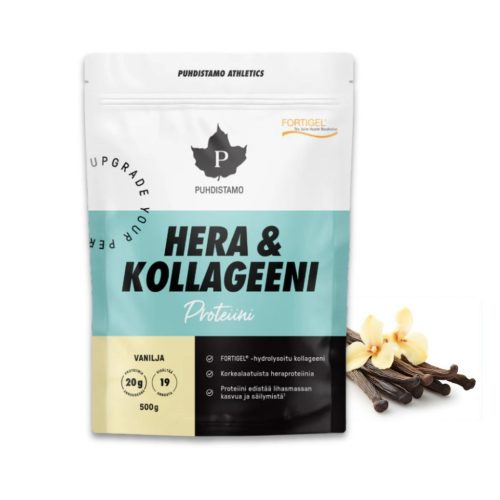 Puhdistamo HERA Whey Protein + Kollagén Vanília íz - 500g