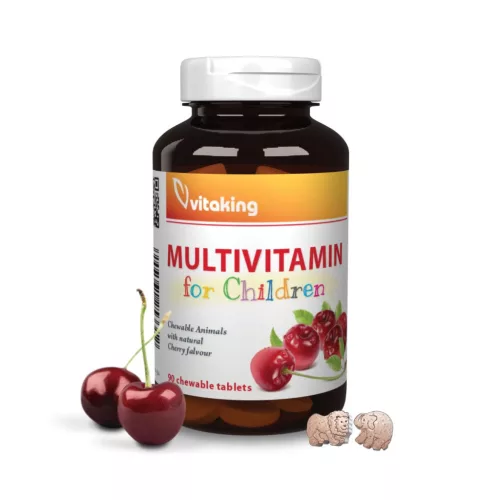 Multivitamin rágótabletta meggyes (90) - Vitaking