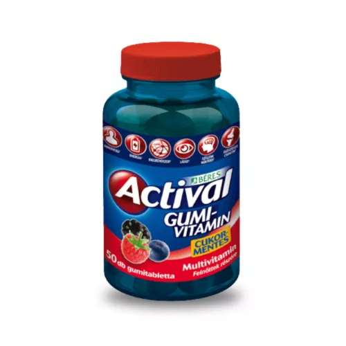 Actival Gumivitamin gumitabletta (felnőtteknek) 50db