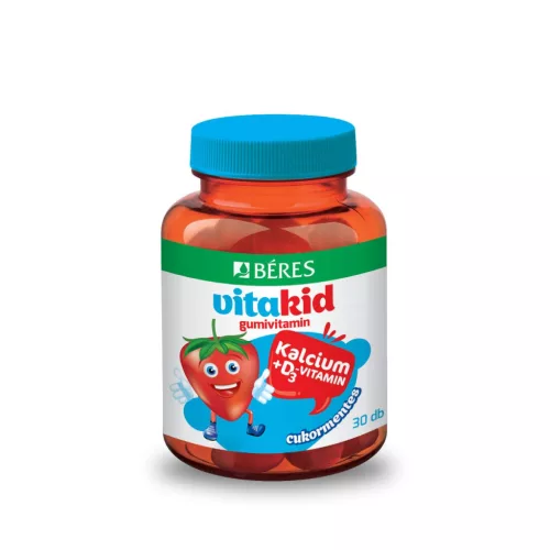 Béres Vitakid Kalcium + D3- vitamin gumitabletta 30db