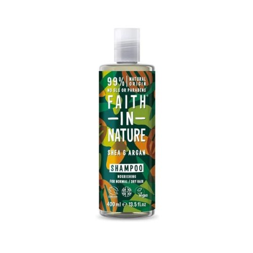 Faith in Nature Shea vaj és Argán olaj Sampon (400ml)