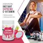 Instant Supreme C vitamin por (+biof) sárkánygyümölcs íz 150g
