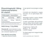  B-1 vitamin (100mg) az ideg­rendszer normál működésé­hez 