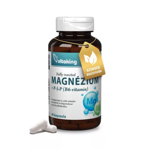 Vitaking Magnézium Biszglicinát + B6 (P5P) vitamin (60)