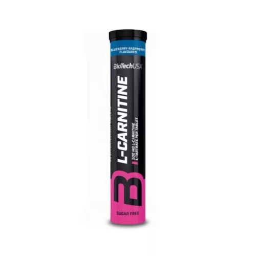 BioTech USA L-Carnitine 500mg pezsgőtabletta áfonya-málna – 20db