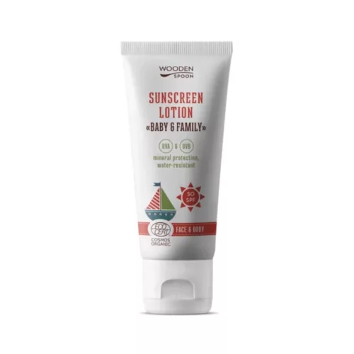 Wooden Spoon Bio naptej és testápoló SPF 50 100ml