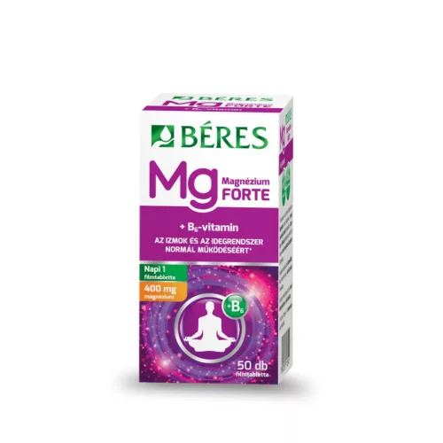 Béres Magnézium 400 mg + B6 Forte filmtabletta 50 db
