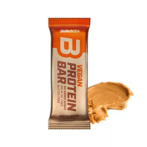 BioTech USA Vegan Bar 50g mogyoróvaj