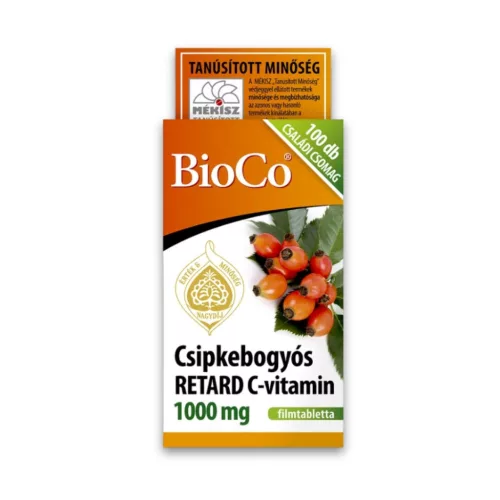 BioCo Csipkebogyós Retard C-vitamin 1000mg családi csomag – 100db